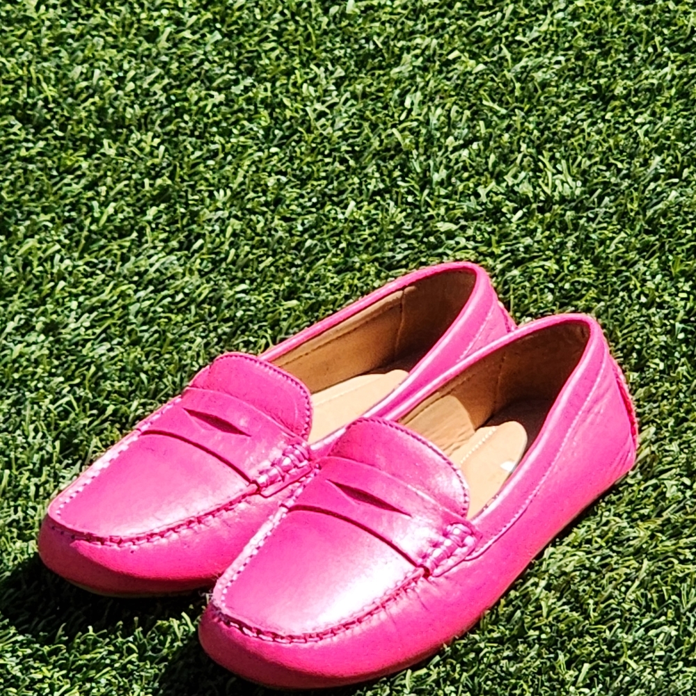 Flag LTD. Women's Morgan Pearl Leather Penny Loafers Moccasins Size 6
